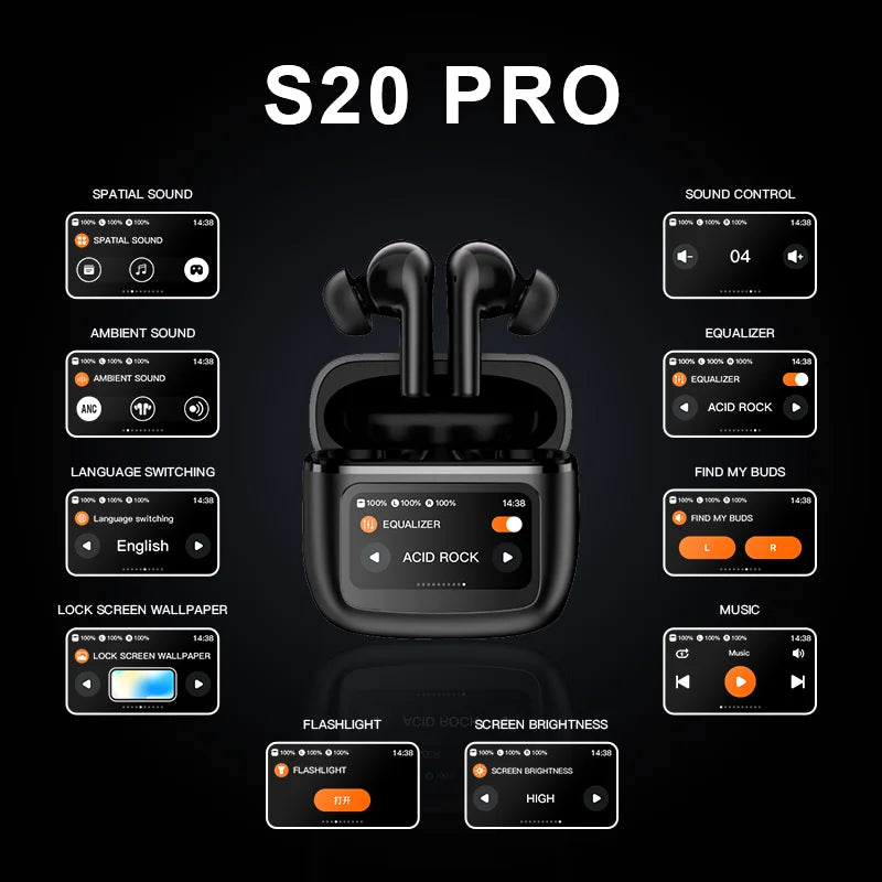 Beatfade S20 Pro Wireless Earphones HiFi ANC Bluetooth 5.3