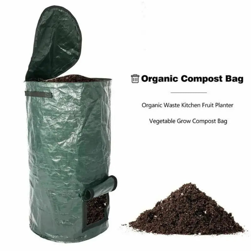 B2RF Collapsible Waste Collector with Lid for Garden Compost