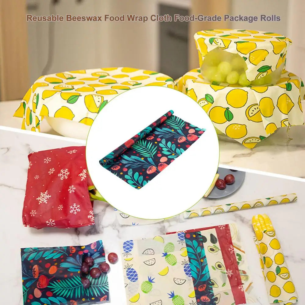 Eco-Friendly Beeswax Kitchen Wraps – Reusable Mixed Patterns