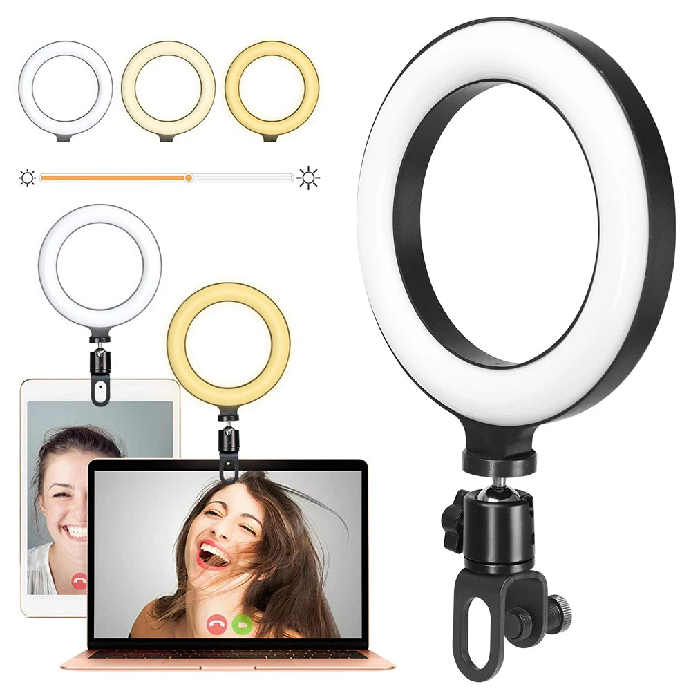 Ring Light LED for Laptop Video Conferencing & Streaming