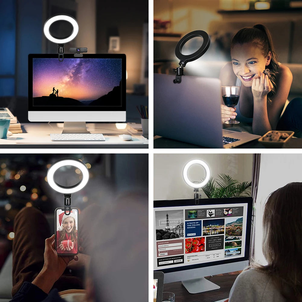 Ring Light LED for Laptop Video Conferencing & Streaming