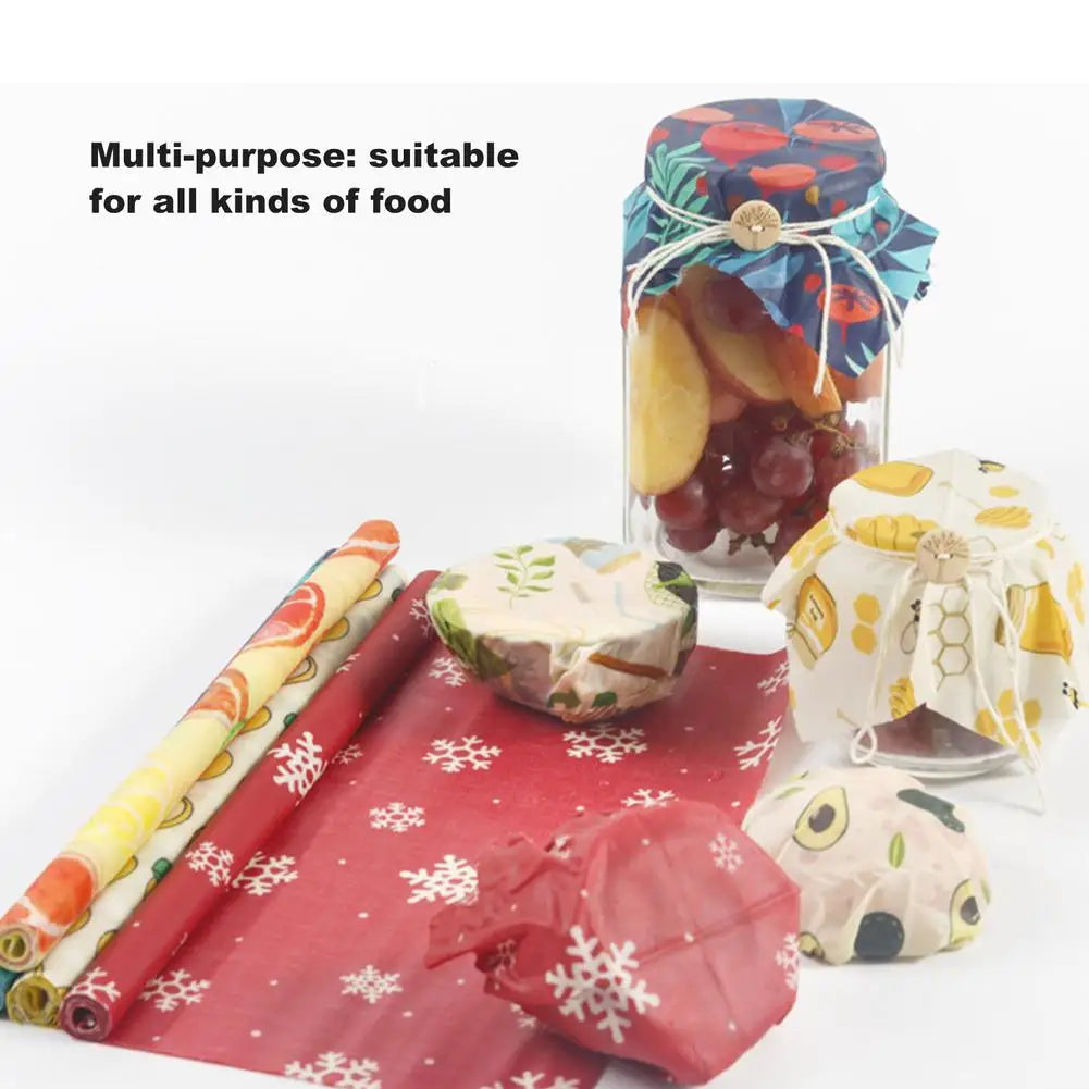 Eco-Friendly Beeswax Kitchen Wraps – Reusable Mixed Patterns