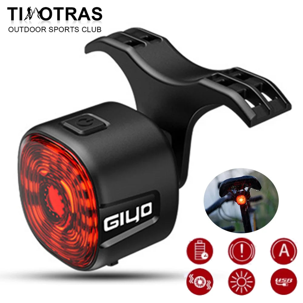 Bicycle Front Rear Light Set USB Charge MTB LED Waterproof