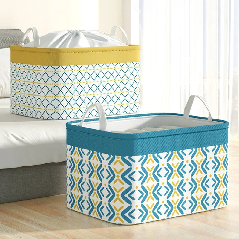 Large Capacity Clothing Storage Basket - Portable & Foldable