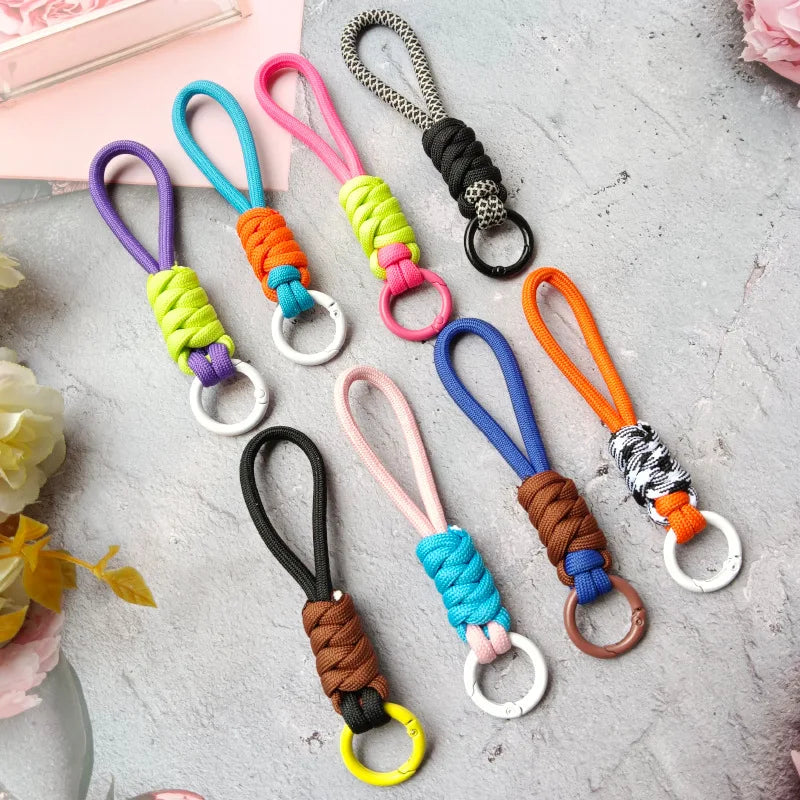 Stylish Braided Key Chains for Phone Case and Car Keys