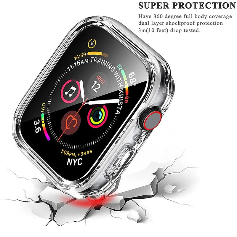 Watch Case Accessories for Apple Watch 45mm 41mm 44mm 40mm 42mm