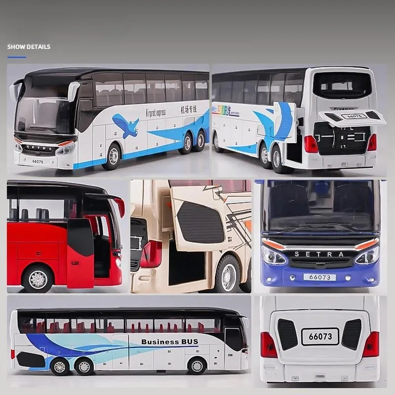 Luxury Setra Toy Bus Diecast Model with Sound & Light