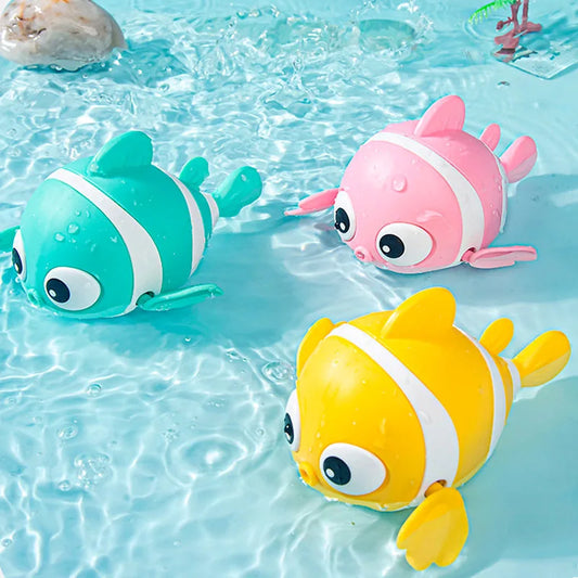 Cute Swimming Fish Bath Toys for Toddlers Classic Wind-Up Fun