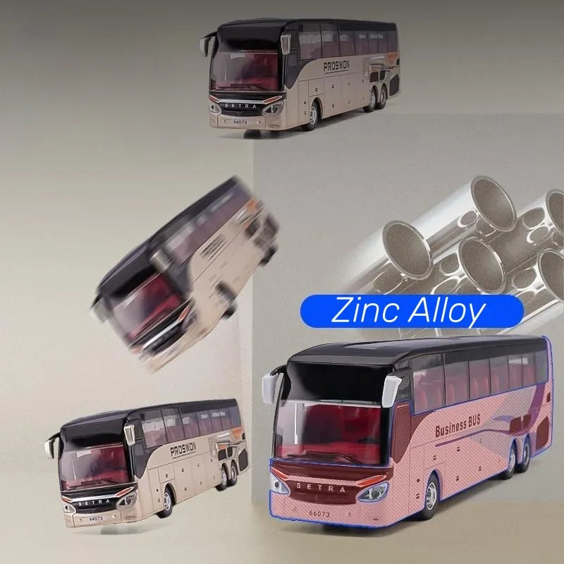 Luxury Setra Toy Bus Diecast Model with Sound & Light