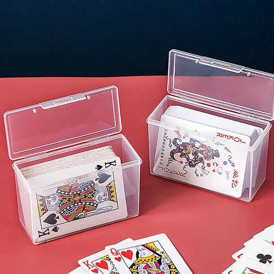 Transparent Card Box for Playing Cards PP Storage Container