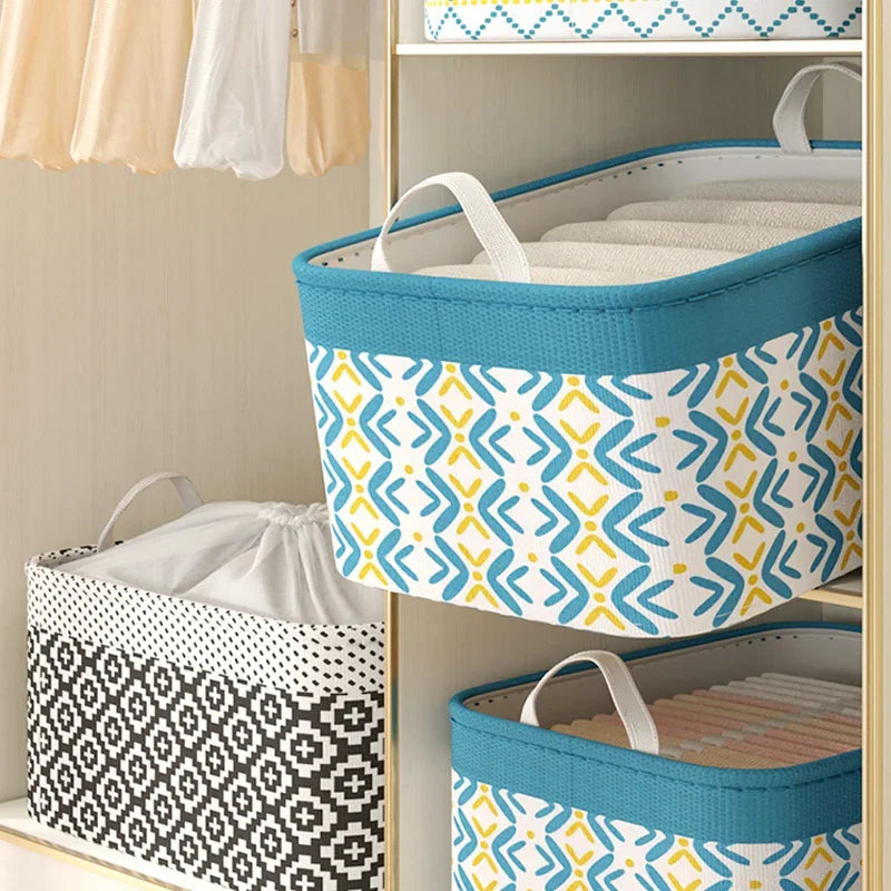 Large Capacity Clothing Storage Basket - Portable & Foldable