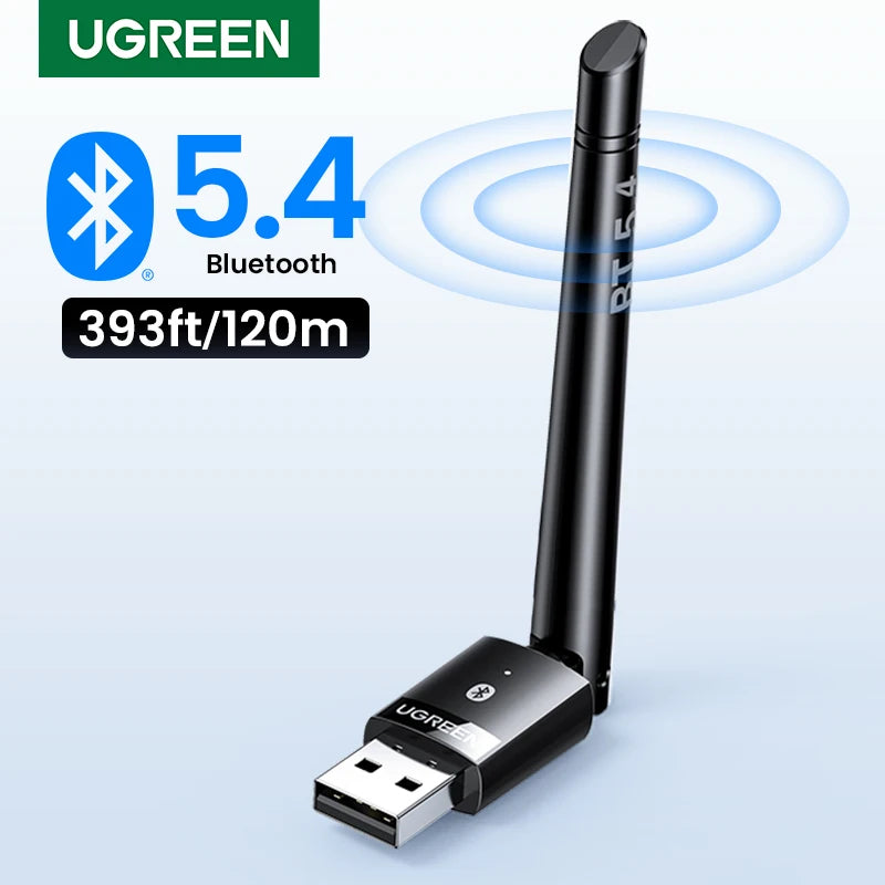 Transmitter Bluetooth USB Adapter 5.3 5.4 for PC 120M UGREEN