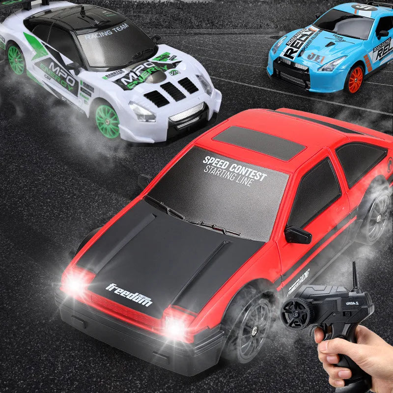 High-Speed 2.4G 4WD Drift RC Car Toy AE86 GTR Model