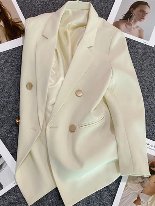 Elegant Korean Blazer Women's Suit Spring Autumn Casual Jacket