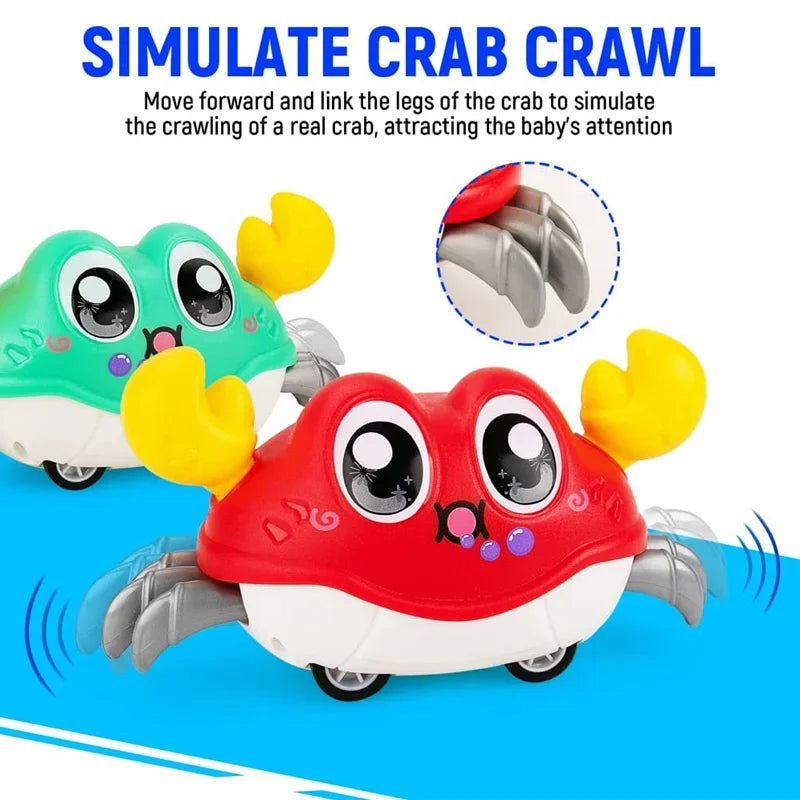 Interactive Crawling Crab Toys for Infant Sensory Development