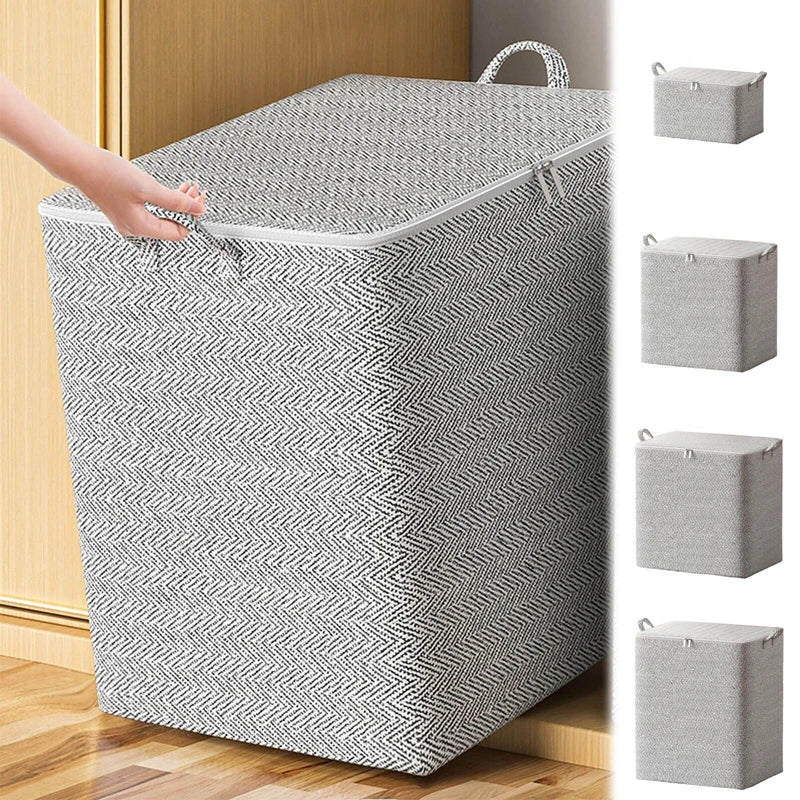 Extra Large Storage Box for Clothes with Handle Foldable