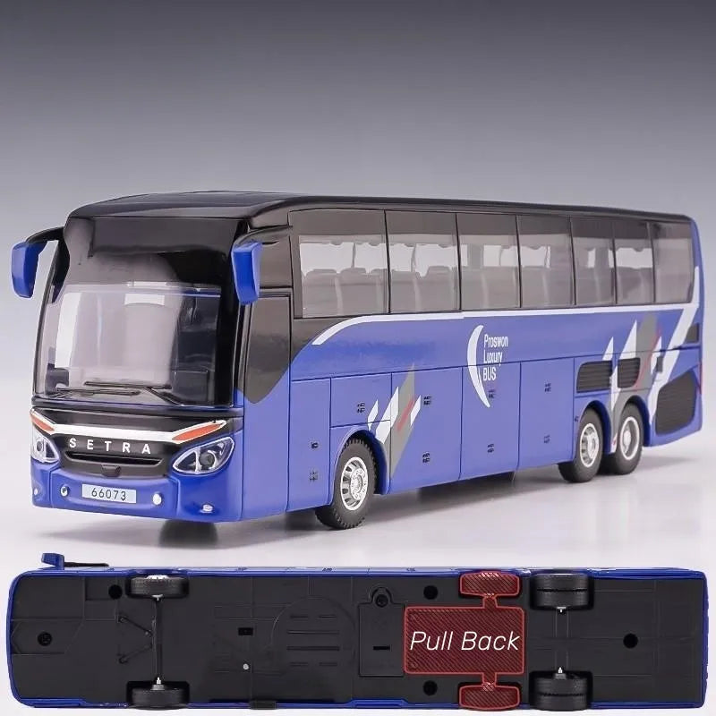 Luxury Setra Toy Bus Diecast Model with Sound & Light