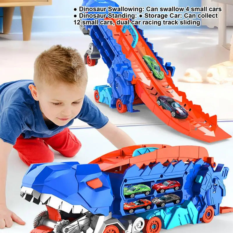 Cool Dino Car Transformed Toys Safe Holiday Gift for Kids