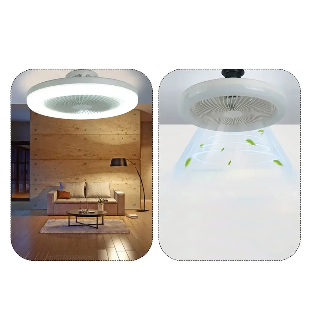 Bedroom Living Room Ceiling Fans With Remote Control and LED Light