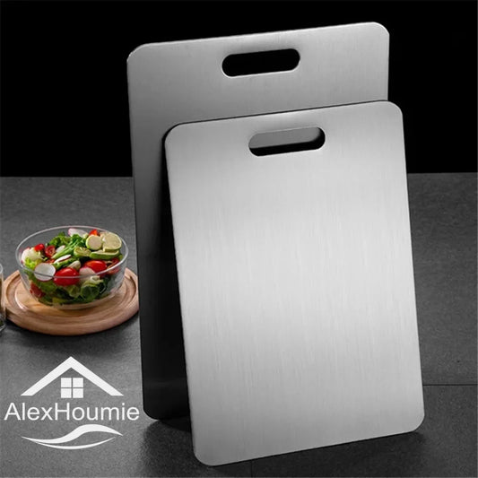 Stainless Steel Chopping Board for Kitchen - Rectangular Tool