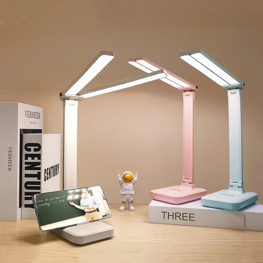 LED Desk Lamp USB Rechargeable 3-Level Touch Light