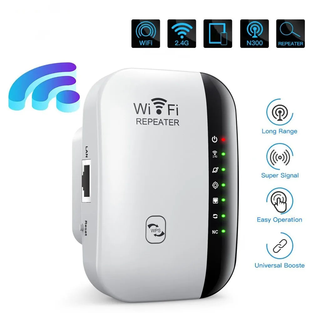 300Mbps Wireless WiFi Range Extender 2.4G Signal Amplifier