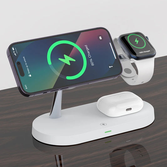 3-in-1 Wireless Charger for iPhone & Apple Watch Fast Charging