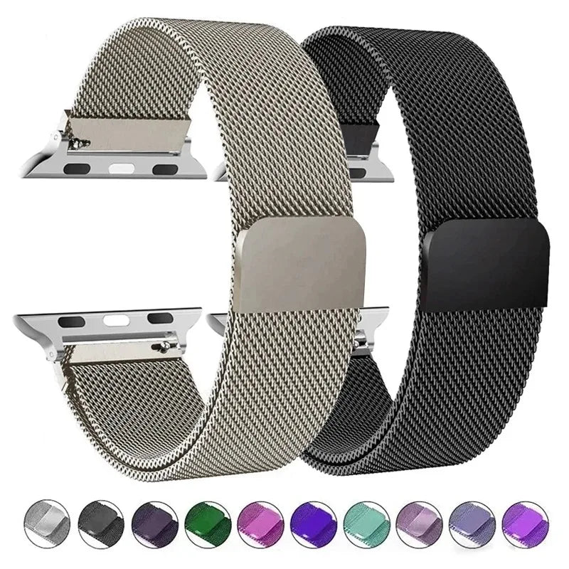 Milanese Watch Bands for Apple Watch 38mm to 49mm Series 9 SE 8