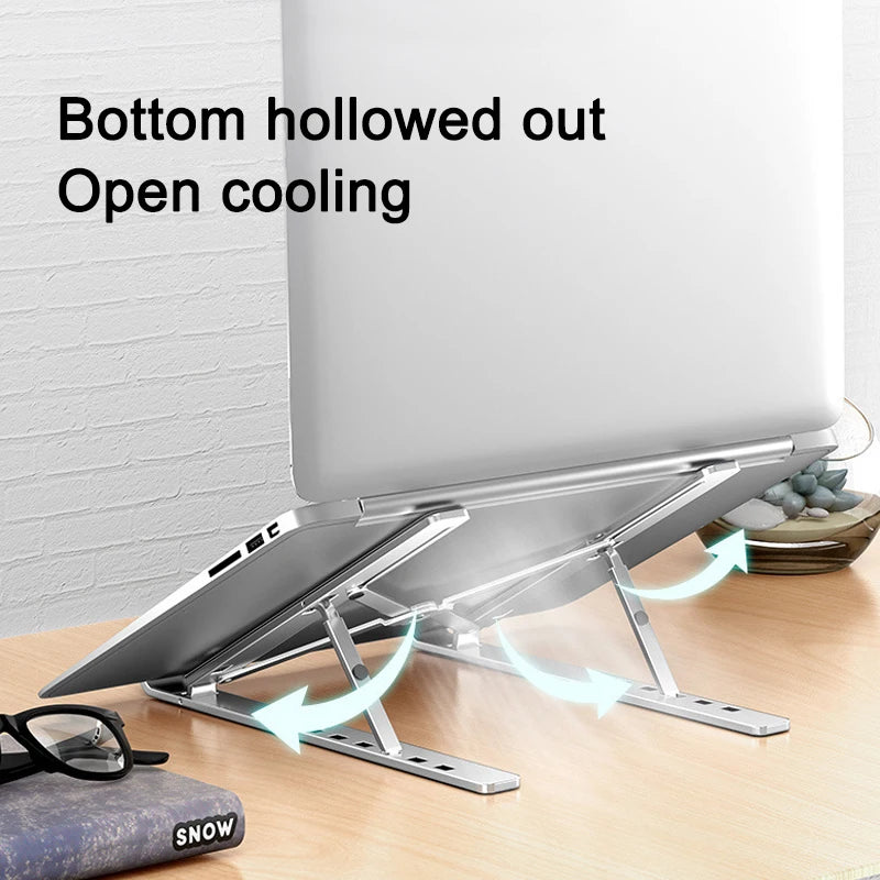 Portable Aluminum Alloy Laptop Stand Heat Dissipation Foldable