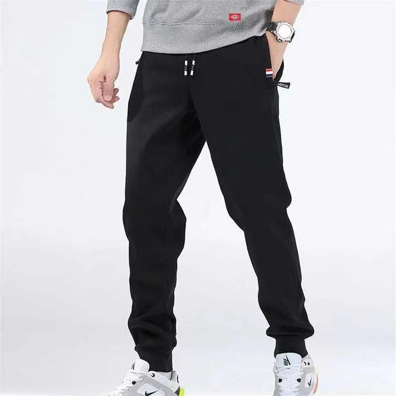 Winter Lambswool Casual Pants Men’s Jogging Fleece Trousers