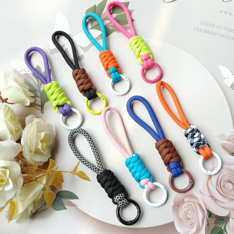 Stylish Braided Key Chains for Phone Case and Car Keys