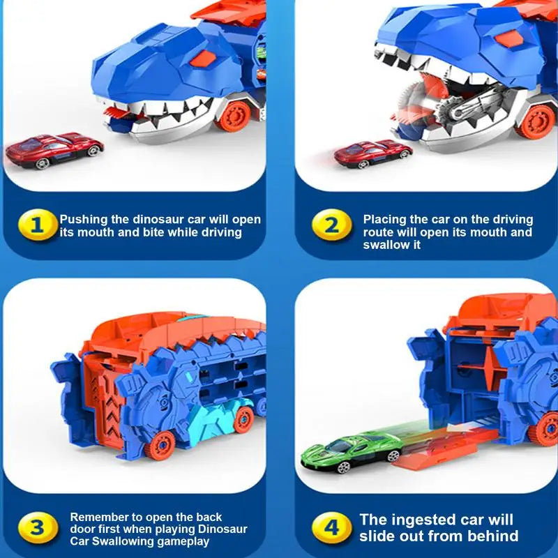 Cool Dino Car Transformed Toys Safe Holiday Gift for Kids