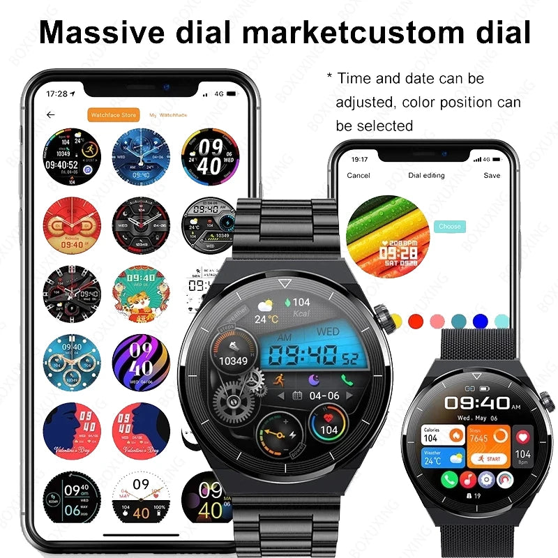 Huawei Xiaomi GT3 Pro SmartWatch AMOLED HD Screen Waterproof 2024